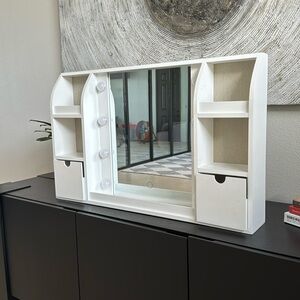 Pottery Barn Vanity Mirror.